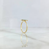 Anillo Trébol VCyA 1.75gr / T6 / Verde Electrostático Oro Amarillo