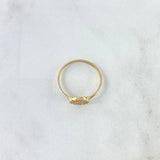 Anillo Flor Circular 1.65gr / T7 / Circones Colores Oro Amarillo