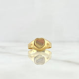 Anillo Corazón 1.85gr / T4 / Tres Oros