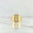 Anillo Sello Virgen Guadalupe Estrellado 2.05gr / T8 1/2 / Oro Amarillo 18K