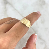 Anillo Sello Cristo 1.55gr / T4 / Oro Amarillo