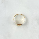 Anillo Sello Cristo 1.45gr / T4 / Oro Amarillo