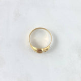 Anillo Cristo 2.45gr / T8 1/2 / Circon Blanco Oro Amarillo