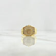 Anillo Corona RX 7.75gr / T9 3/4 / Circones Blancos Oro Amarillo