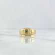 Anillo Cristo 2.5gr / T9 / Circon Verde Oro Amarillo