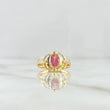 Anillo Cristo 1.6gr / T7 / Circon Rosado Oro Amarillo