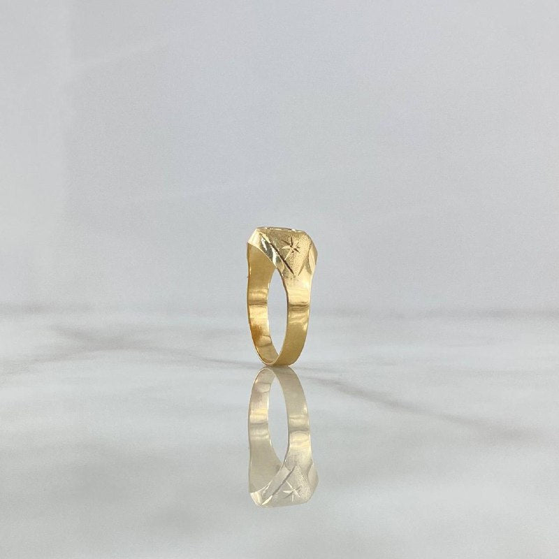 Anillo Sello Corazón 15s 1,4 gr / T4 / Oro Amarillo ©