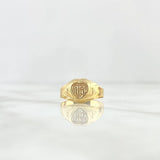 Anillo Sello Corazón 15s 1.45gr / T5 / Oro Amarillo