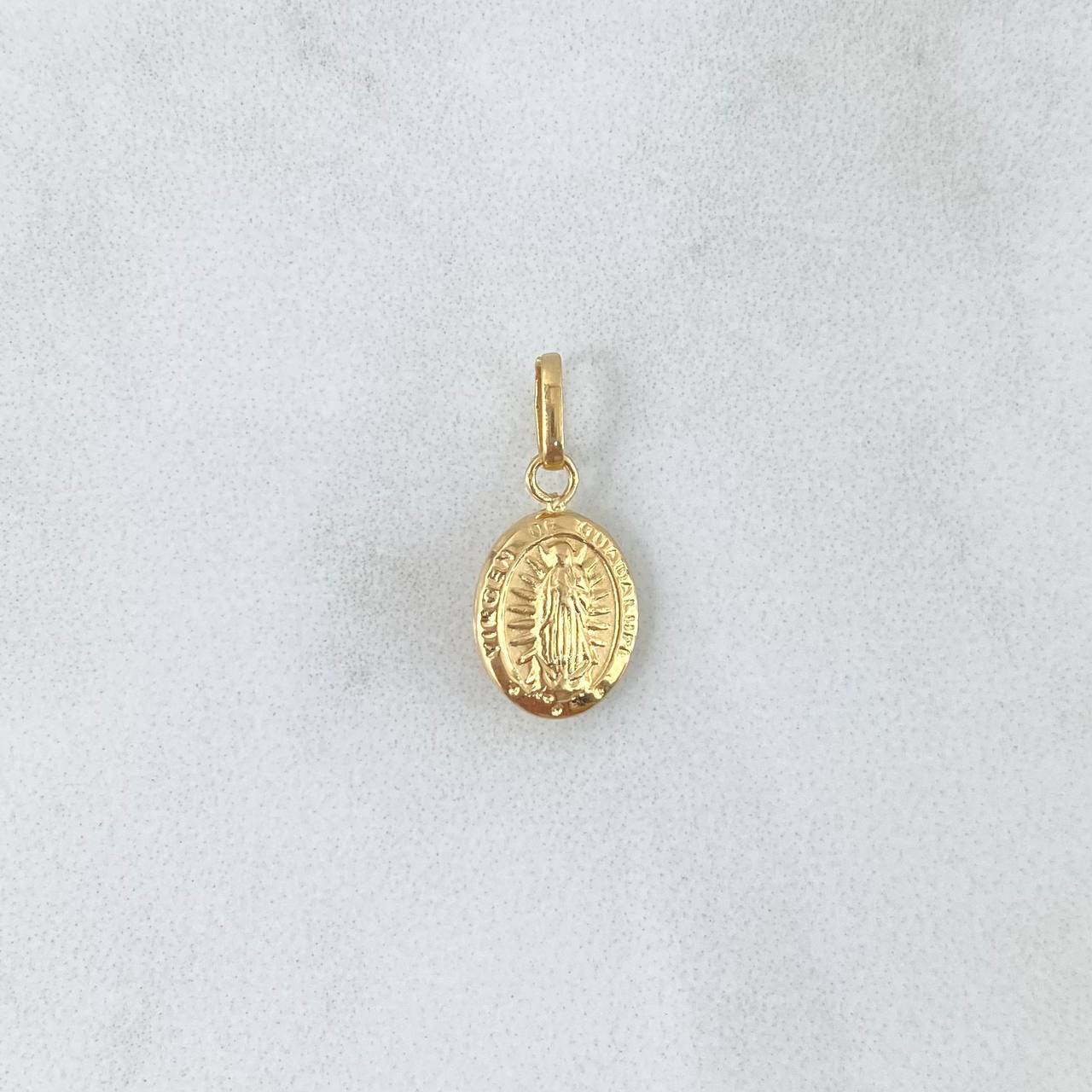 Dije Virgen Guadalupe 1.15gr / 2cm / Troquelado Oro Amarillo 18K