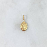 Dije Virgen Guadalupe 1.15gr / 2cm / Troquelado Oro Amarillo 18K