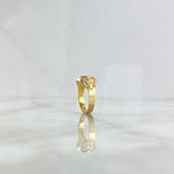 Anillo Virgen Milagrosa Sello Estrellado 1.8gr / T6 3/4 / Oro Amarillo