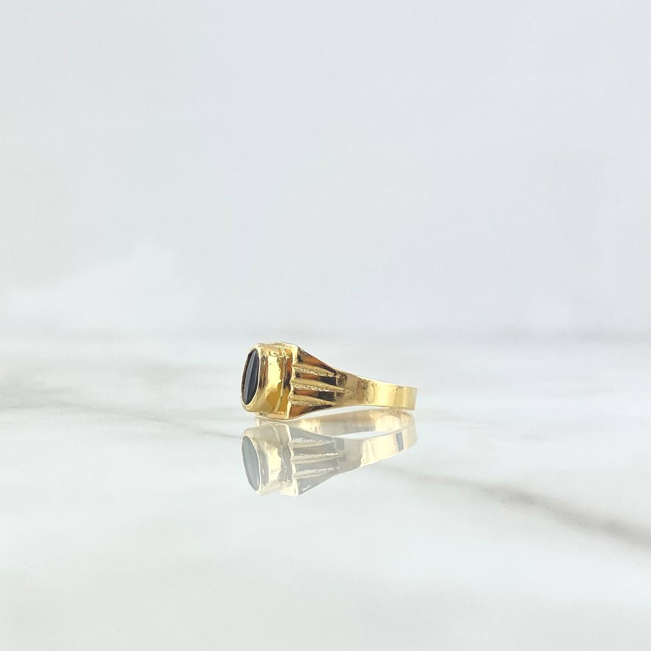 Anillo Clasico 1.2gr / T5 / Onix Oro Amarillo