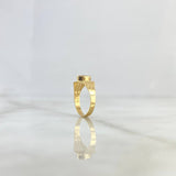 Anillo Clasico 1.2gr / T5 / Onix Oro Amarillo