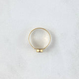 Anillo Clasico 1.15gr / T3 / Circon Blanco Oro Amarillo