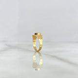 Anillo Clasico 1.15gr / T3 / Circon Blanco Oro Amarillo