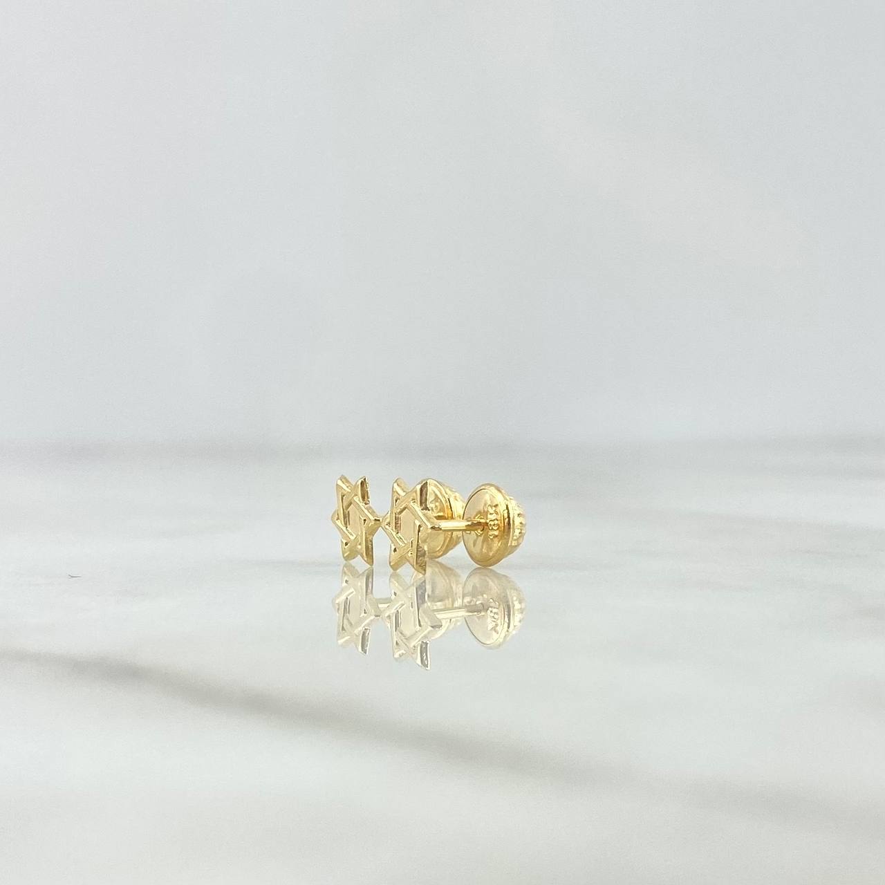 Topos Estrella De David 0.55gr / 0.6cm-Oro Amarillo