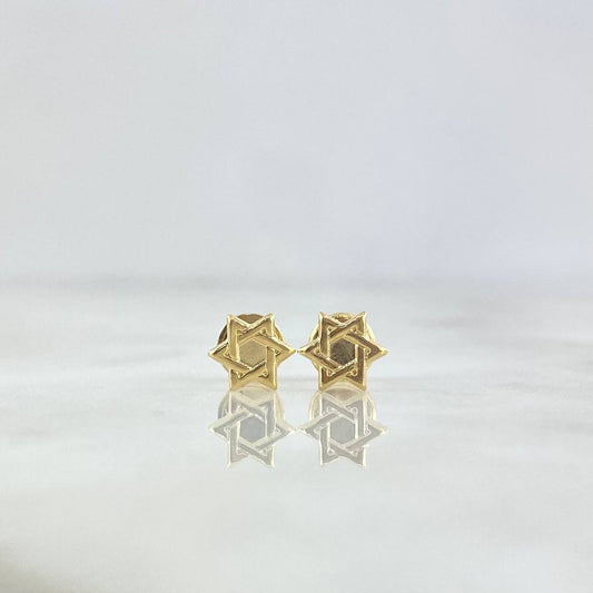 Topos Estrella De David 0.55gr / 0.6cm-Oro Amarillo