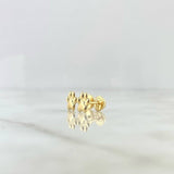 Topos Huella 0.65gr / 7mm Oro Amarillo *