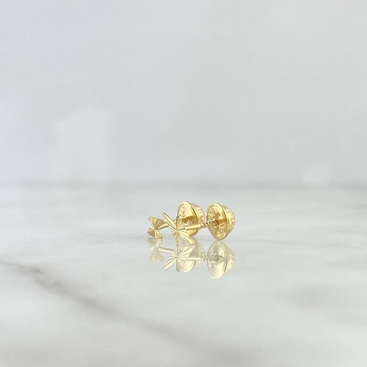 Topos Rayo 0.45gr / 0.8cm Diamantado Oro Amarillo