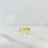 Topos Rayo 0.45gr / 0.8cm Diamantado Oro Amarillo