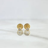 Topos  Bisel  0.6gr / 4mm Circon Blanco Oro Amarillo 18K