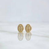 Topos Virgen Maria Auxiliadora 0.65gr / 8mm Oro Amarillo