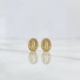 Topos Virgen Maria Auxiliadora 0.8gr / 8mm Oro Amarillo