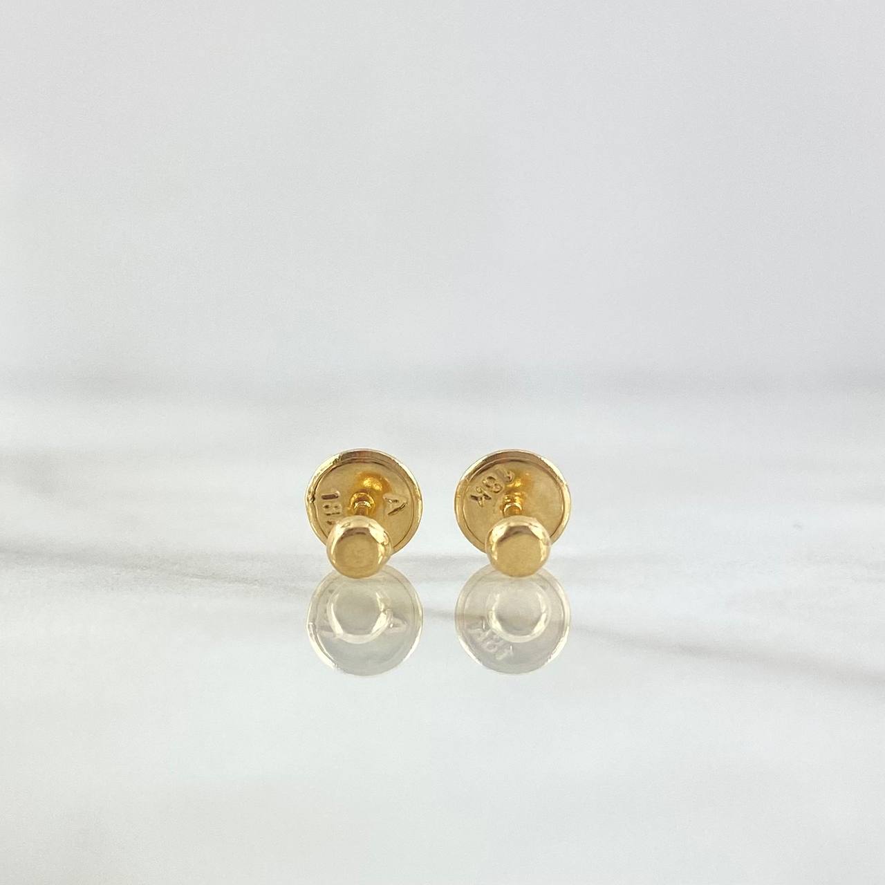 Topos Boton Liso 0.4gr / 2mm Oro Amarillo