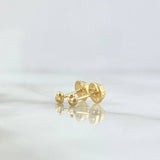 Topos Corazón 0.4gr / 3mm Diamantado Oro Amarillo *