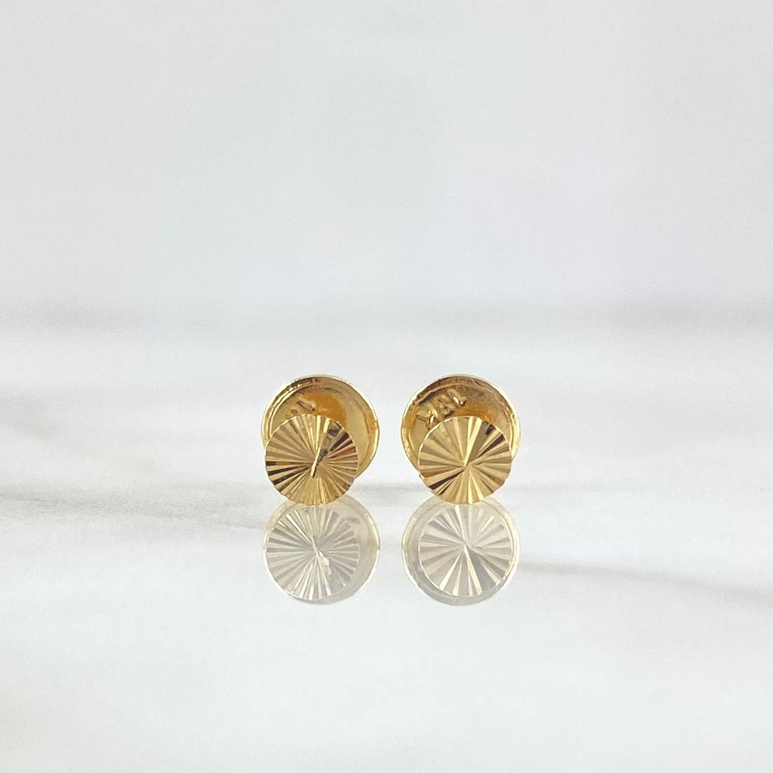 Topos Circulo 0.4gr / 4.2mm Diamantado Oro Amarillo