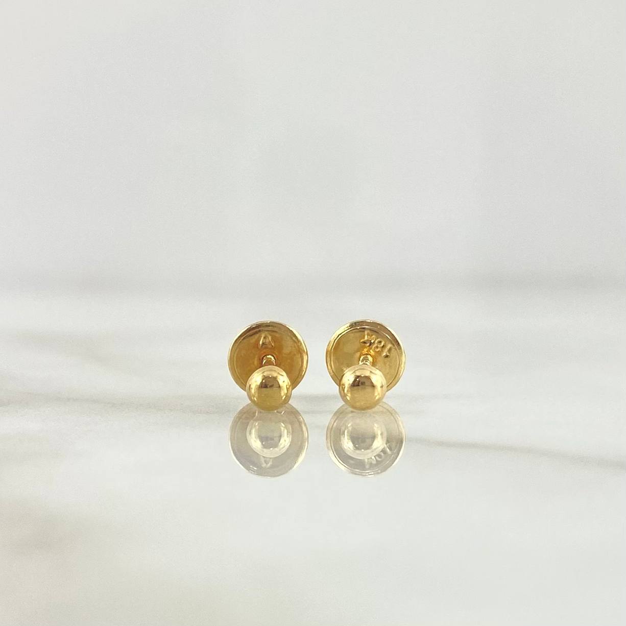 Topos Media Bola 0.4gr / 3mm Lisa Oro Amarillo