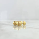 Topos Bola 6mm 0.9gr Diamantada Oro Amarillo