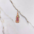 Dije Virgen Guadalupe 2.85gr / 3.5cm / Circones Fucsia Verdes Oro Rosa $