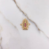 Herraje Virgen Guadalupe 2.95gr / 2.3cm / Circones Blancos Verdes Fucsias Oro Amarillo $