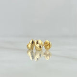 Topos Corazón Troquelado 0.65gr / 6mm Oro Amarillo *