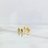 Topos Corazón 0.55gr / 5mm (Globo) Oro Amarillo *