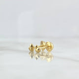 Topos Corazón Troquelado 0.5gr / 4mm Oro Amarillo *