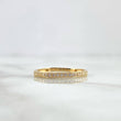 Anillo Churumbela zigzag 1.55gr / T8 / Circones Blancos Oro Amarillo