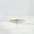 Anillo Solitario Estela 1.1gr / T5 1/2 / Circones Blancos Oro Amarillo