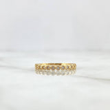 Anillo Churumbela 1.4gr / T5 1/4 / Circones Blancos Oro Amarillo