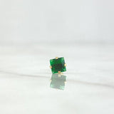 Piercing Chispa Cuatro Garras 0.3gr / 1.3cm / Circon Verde Oro Amarillo (Joya)