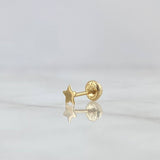 Piercing Estrella  0.3gr / 1cm / Oro Amarillo (Joya)