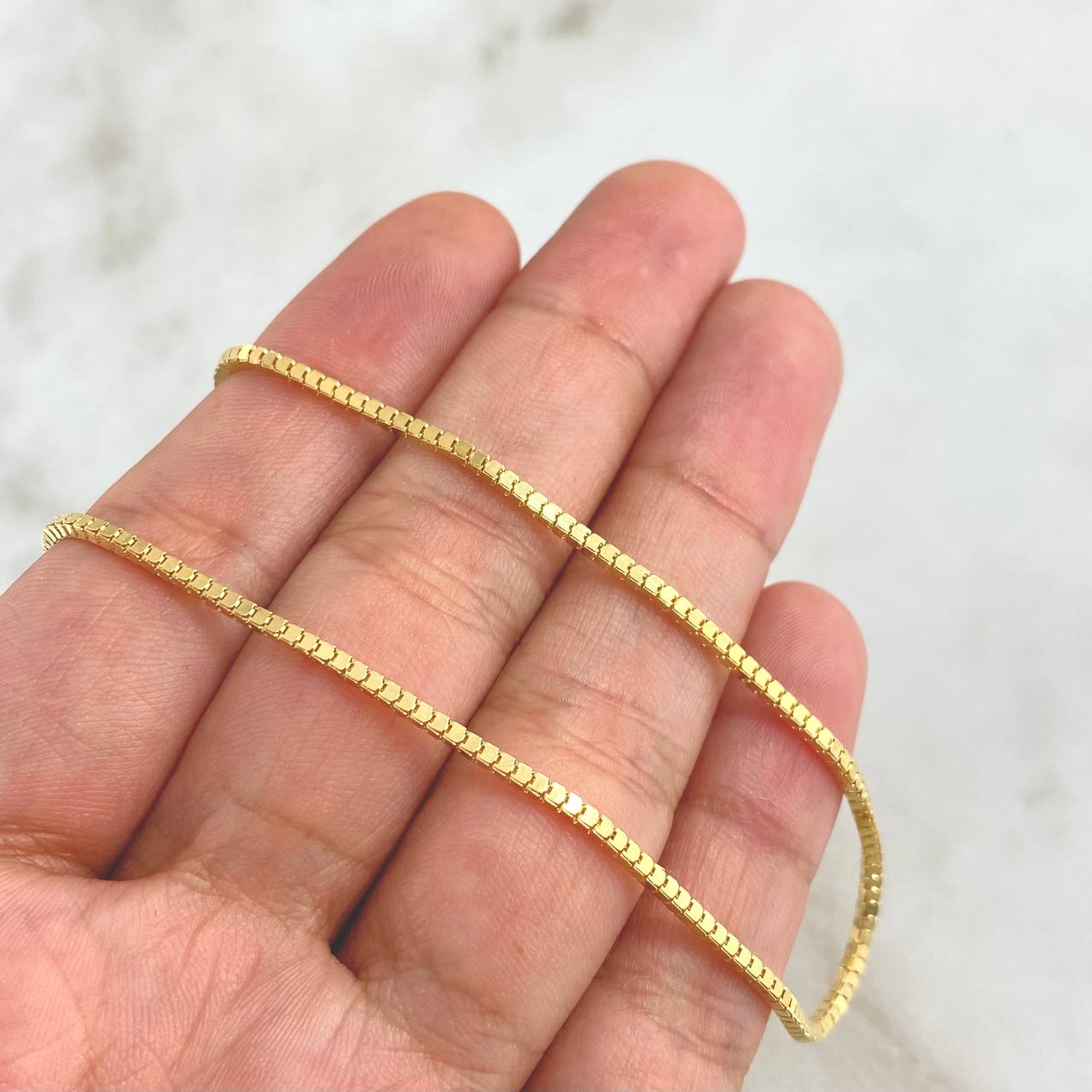 Cadena Veneciana 4.55gr / 45cm / 1.8mm Oro Amarillo +3