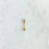 Piercing Bola 0.25gr / 1.3cm / 3mm Lisa Rosca Bola Oro Amarillo 18K (Joya)