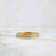 Anillo Churumbela 1.5gr / T7 3/4 / Circones Blancos Oro Amarillo