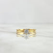 Anillo Solitario Espringado 1.7gr / T5 3/4 / Circon Blanco Oro Amarillo