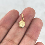 Dije Virgen del Carmen 0.4gr / 1cm / Troquelado Oro Amarillo