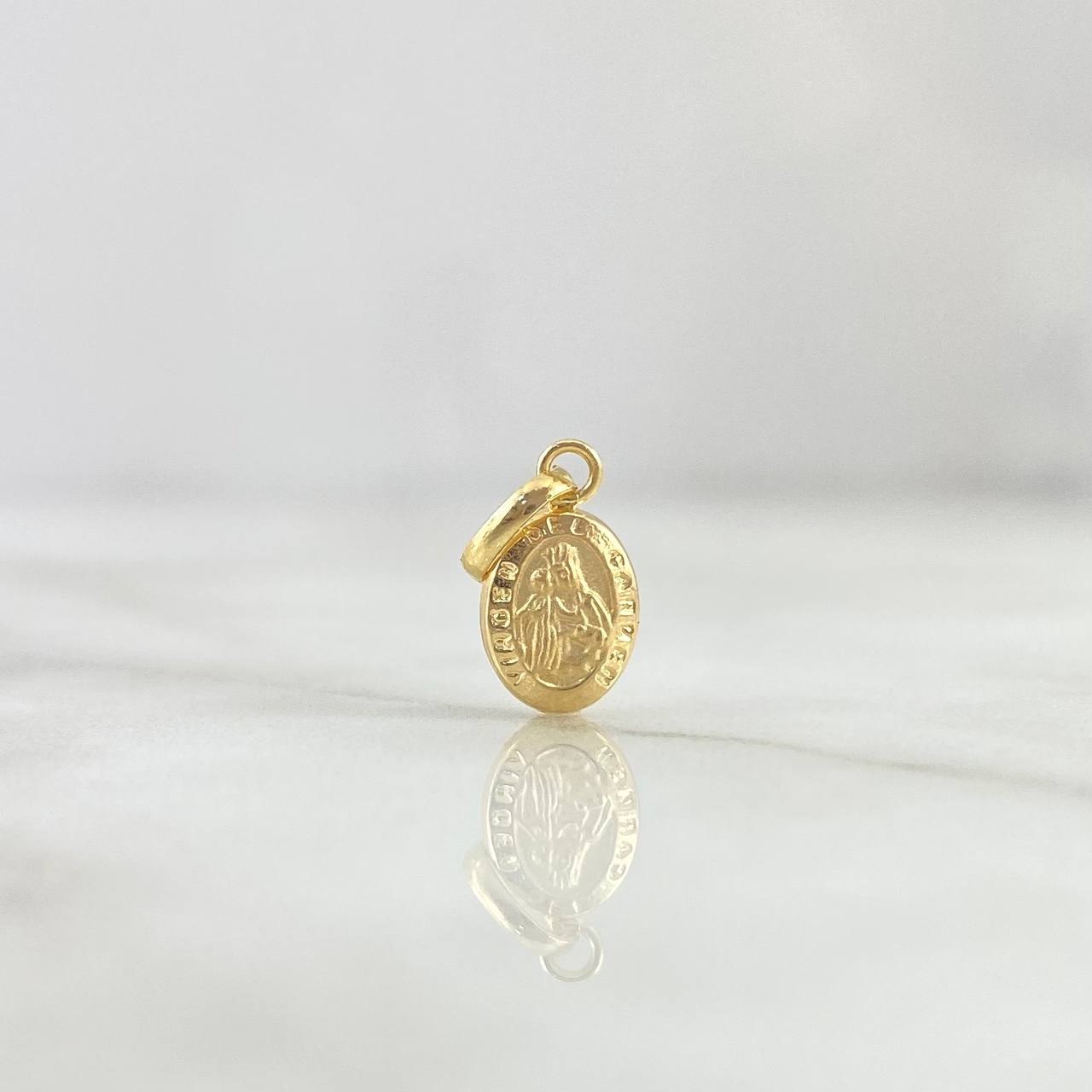 Dije Virgen del Carmen 0.4gr / 1cm / Troquelado Oro Amarillo