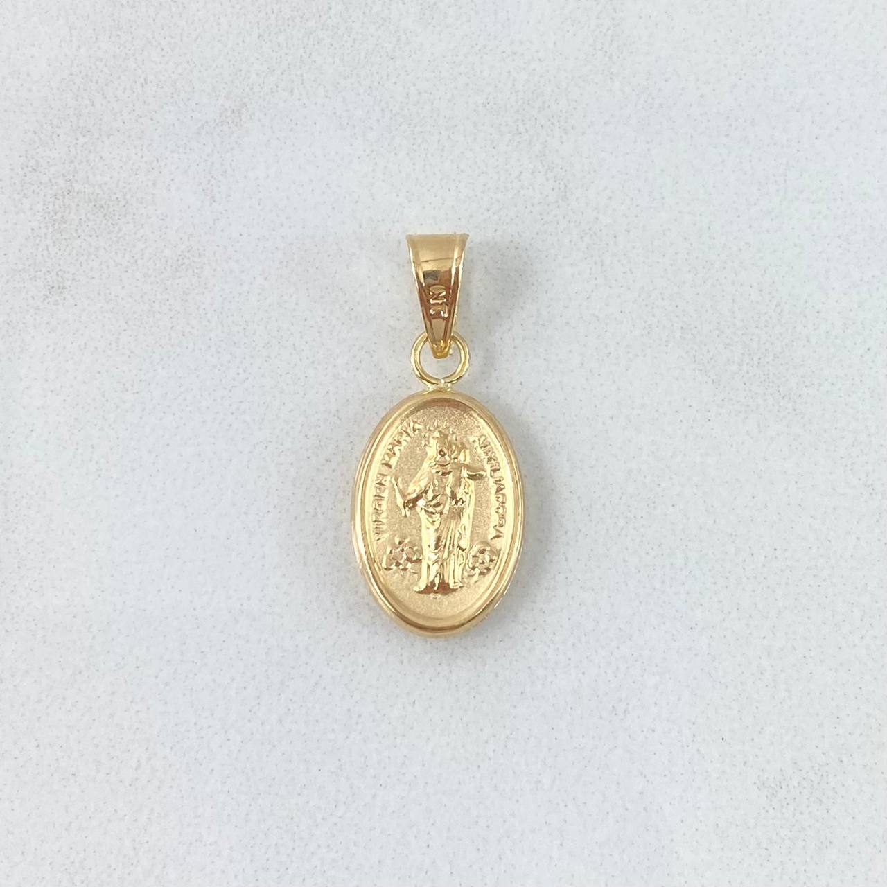 Dije Virgen Maria Auxiliadora 0.75gr / 2.3cm / Troquelada Oro Amarillo ©