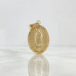 Dije Virgen Guadalupe 3.35gr / 4cm / Troquelada Oro Amarillo